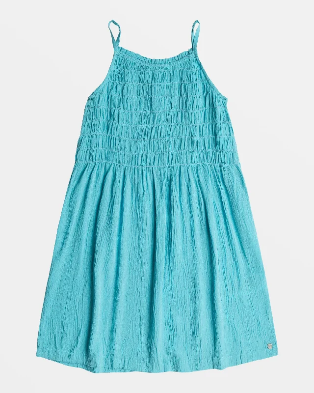 Girls 4-16 Look At Me Now Strappy Mini Dress - Maui Blue