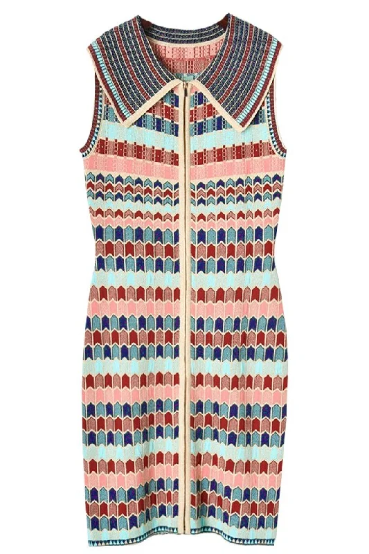 Bronte Retro Sleeveless Knit Dress