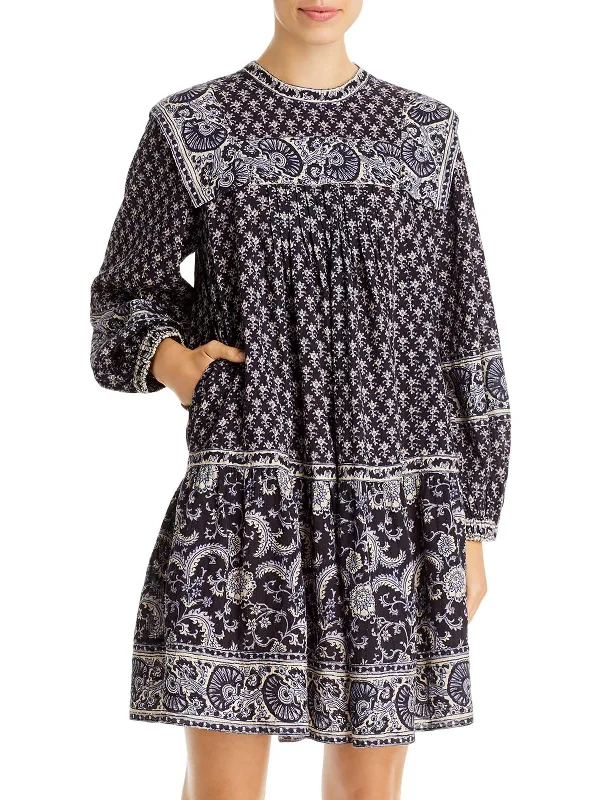 Jasper Womens Cotton Mini Tunic Dress