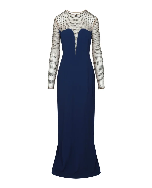 Myah Embellished Long Sleeve Gown