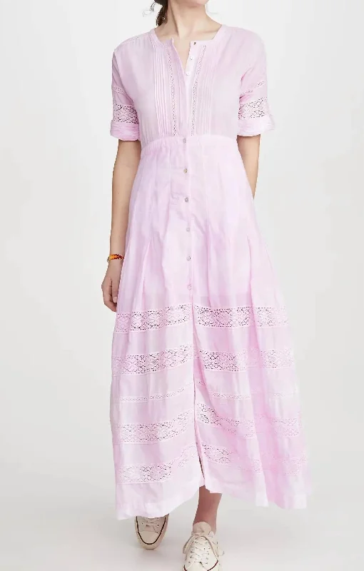 Edie Dress In Peony Pink