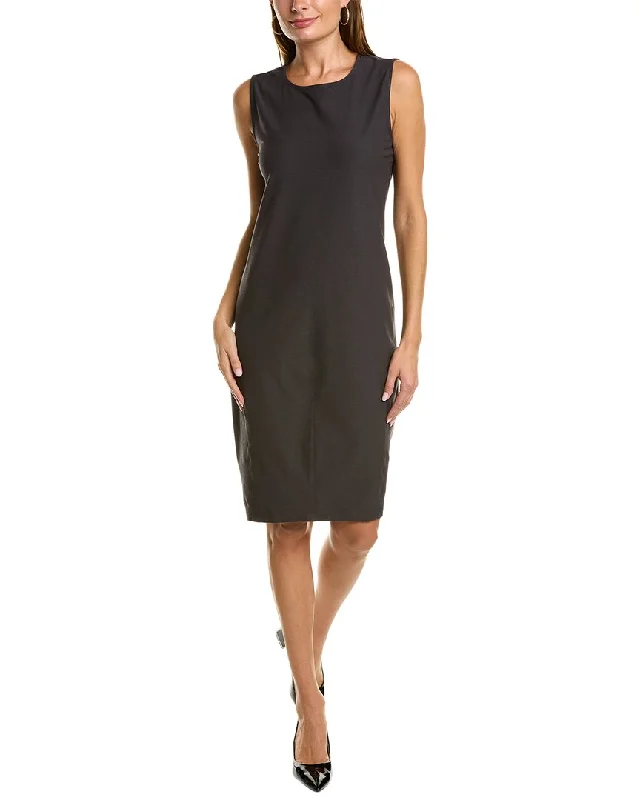 EILEEN FISHER Round Neck Shift Dress