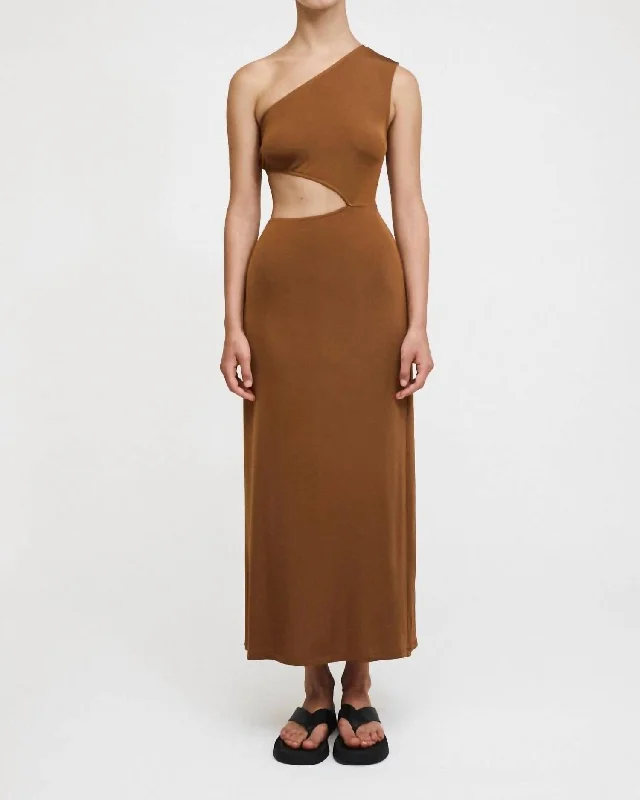 Martha Dress In Camel