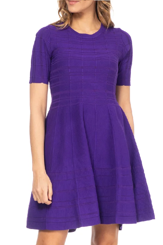 Kastalia Purple Knitted Dress