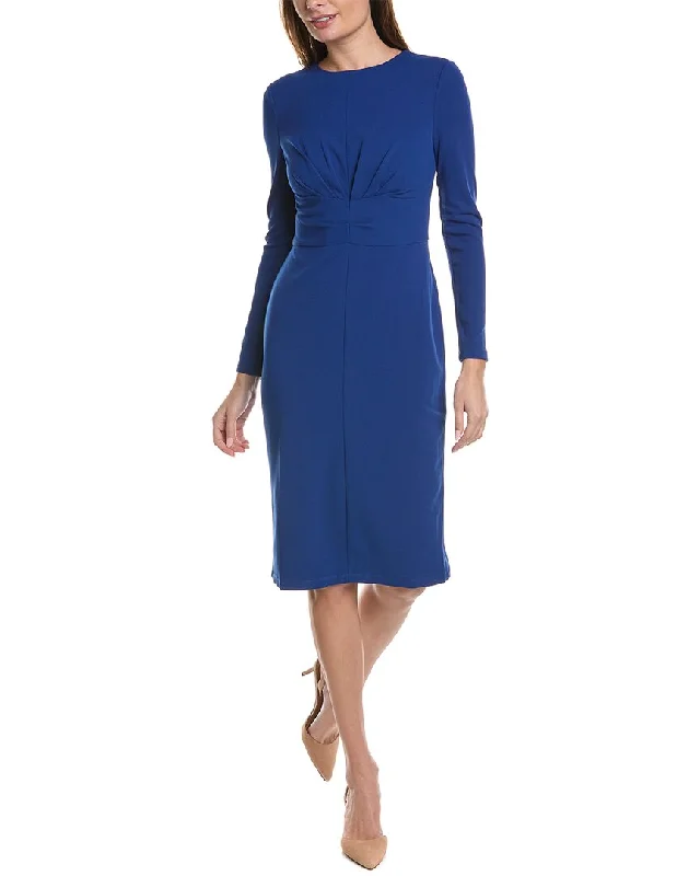 Maggy London Pleated Sheath Dress