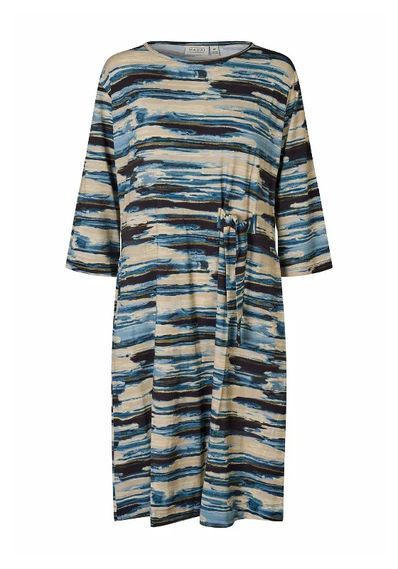 Masai Nuri Printed Loose Fit Dress, Blue Multi