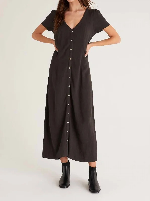 Irene Midi Dress In Black