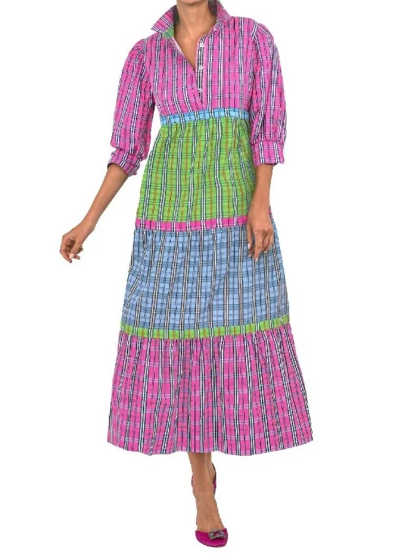 Damsell Dress In Multi Plaid