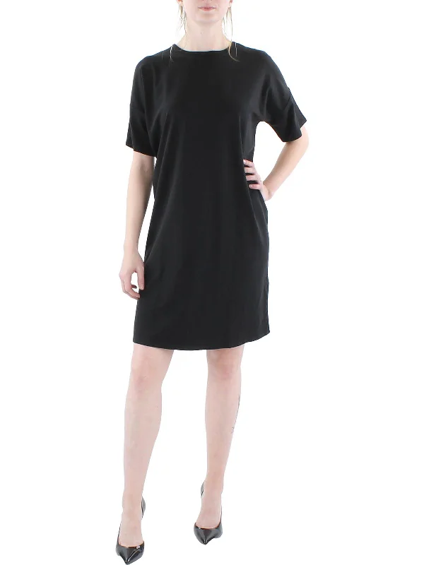 Womens Boxy Above Knee T-Shirt Dress