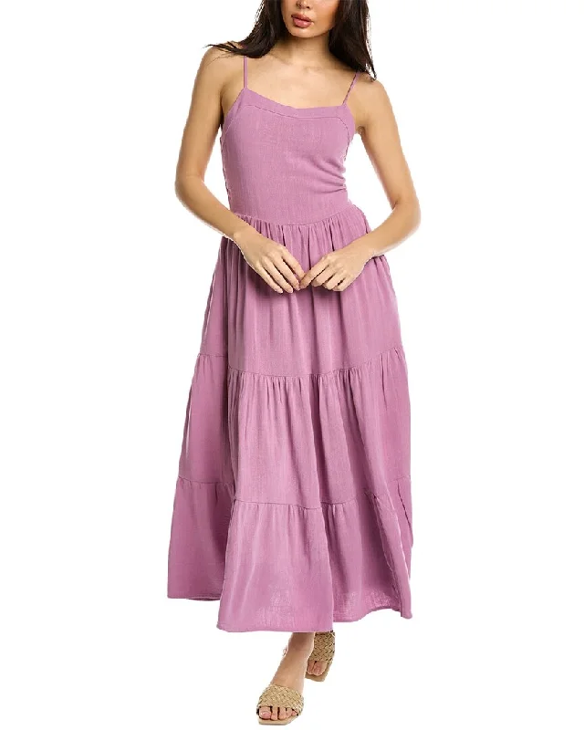 Splendid Myla Linen-Blend Maxi Dress