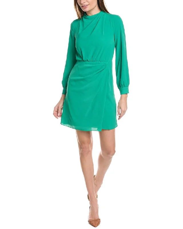 Donna Morgan Draped Crepe Mini Dress