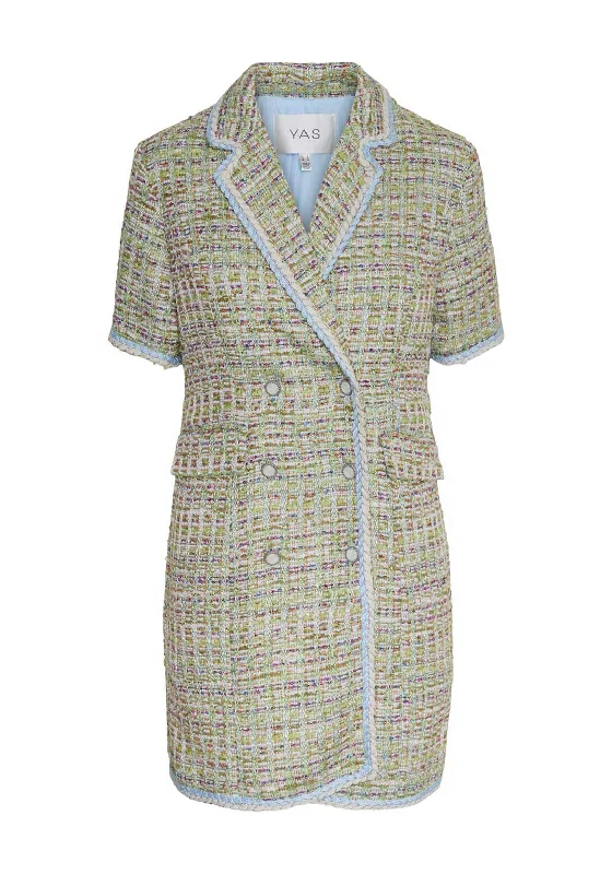 Y.A.S Tweedsta Boucle Waistcoat Dress, Omphalodes