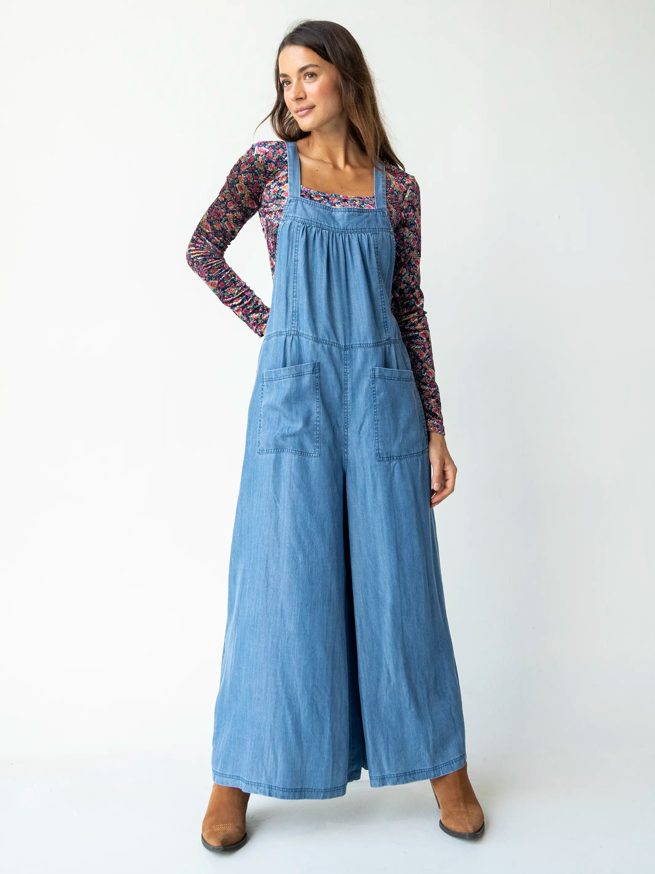 Dakota Tie Overall - Chambray