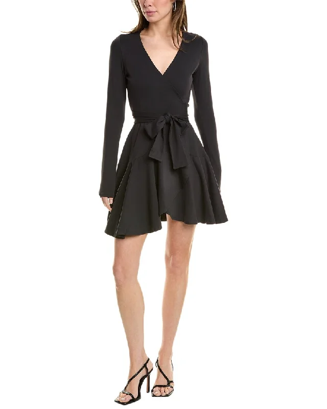 susana monaco Flare Wrap Dress