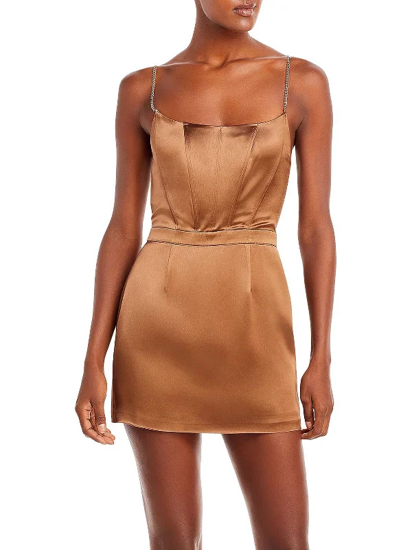 Easton Womens Chain Short Mini Dress