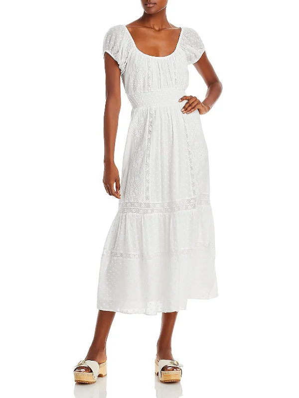 Vernon Womens Cotton Long Midi Dress