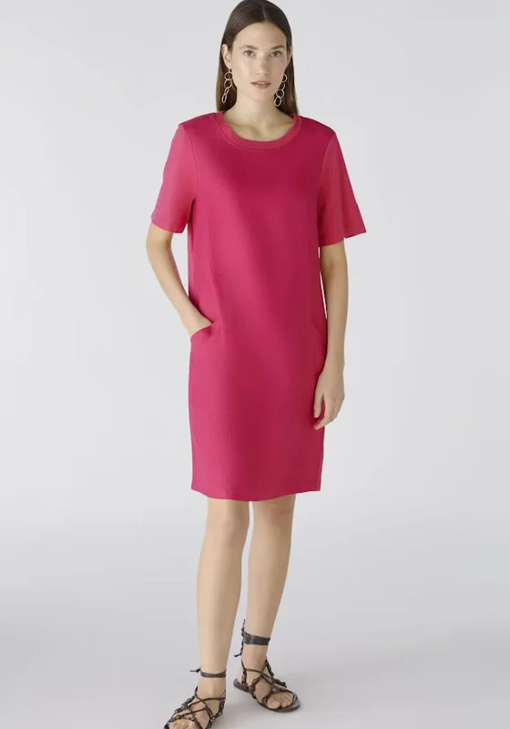 Oui Linen Cotton Shift Dress, Pink