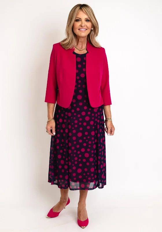 Via Veneto Mamy Polka Dot Dress and Jacket, Crismon