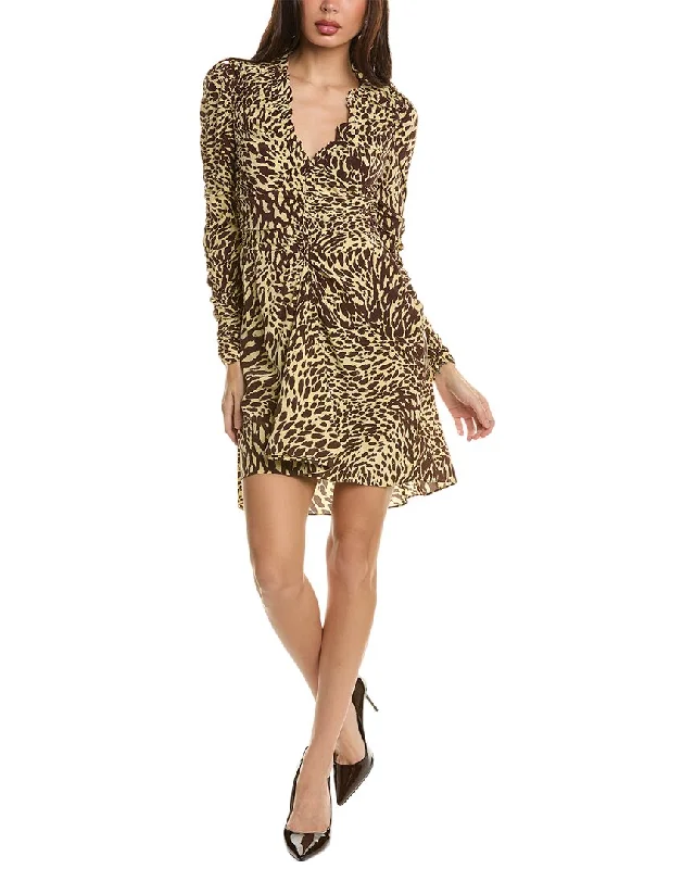 A.L.C. Marcie Silk-Blend Mini Dress