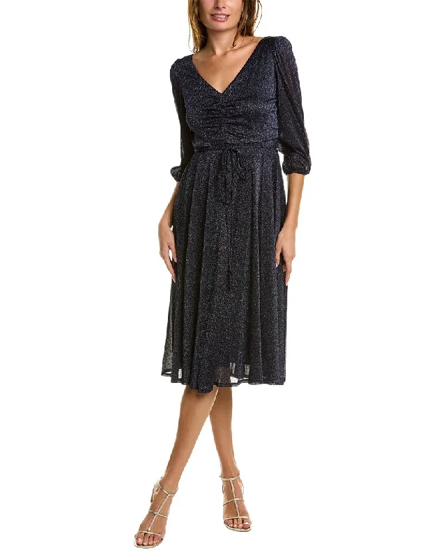 Maison Tara Alice Lurex Mid Dress