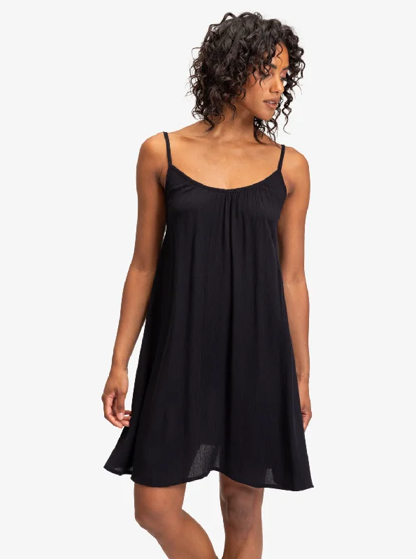 Spring Adventure Solid Dress - Anthracite