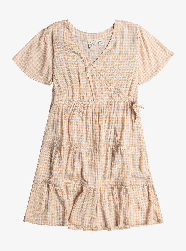 Girls 4-16 Hula Moon Dress - Porcini Minivich