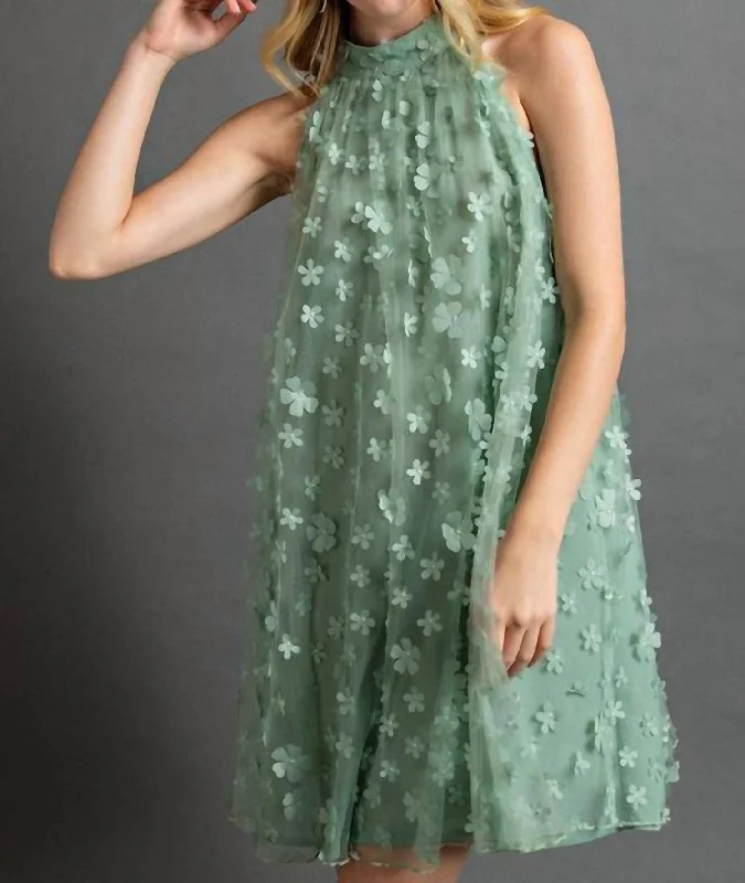 Flower Girl Dress In Teal