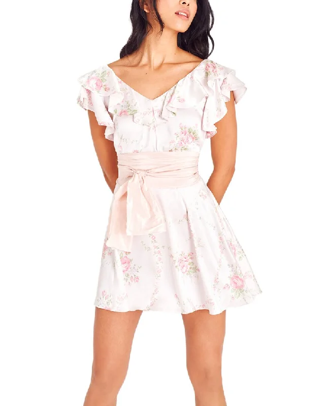 LoveShackFancy Frankie Silk Dress