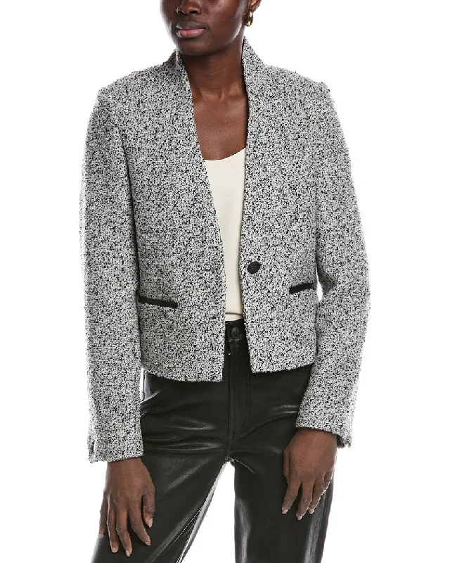 rag & bone Pippa Tweed Wool-Blend Blazer