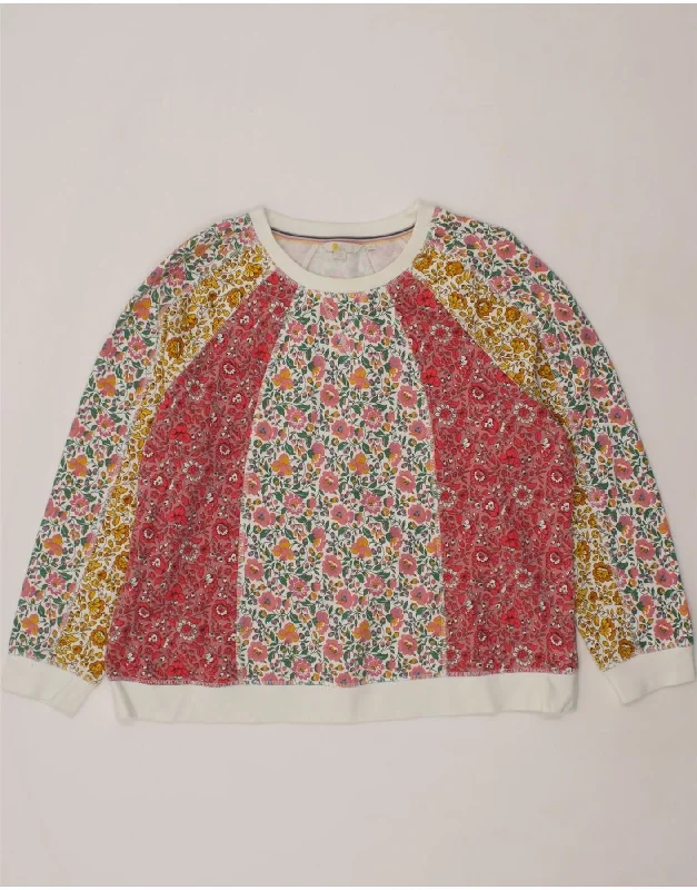 BODEN Womens Sweatshirt Jumper UK 18 XL Multicoloured Floral