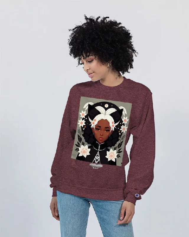 Nubian girl silver fox Unisex Sweatshirt | Champion