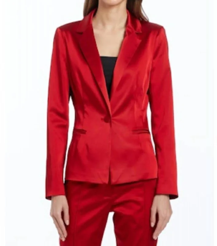 Mercer Blazer In Red