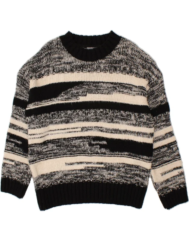 PRINCIPLES Womens Crew Neck Jumper Sweater UK 18 XL Black Striped