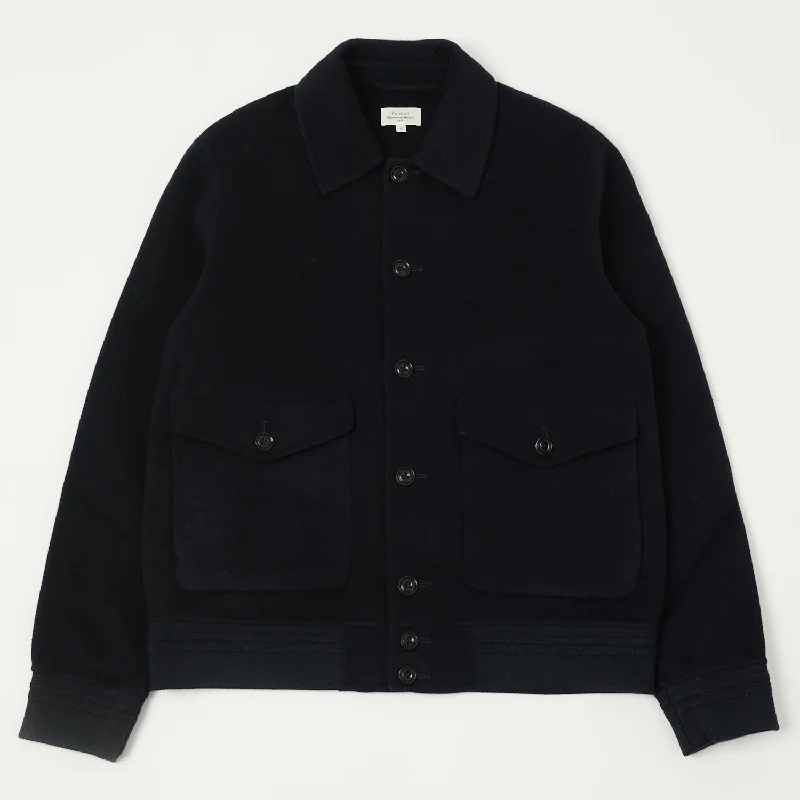 Hartford 'Douglas' Wool Jacket - Navy