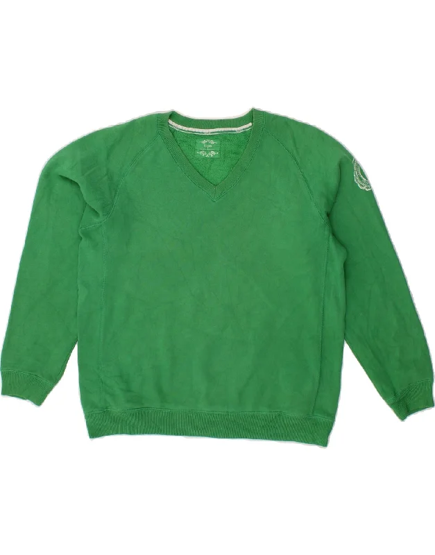 IZOD Womens Sweatshirt Jumper UK 10 Small Green