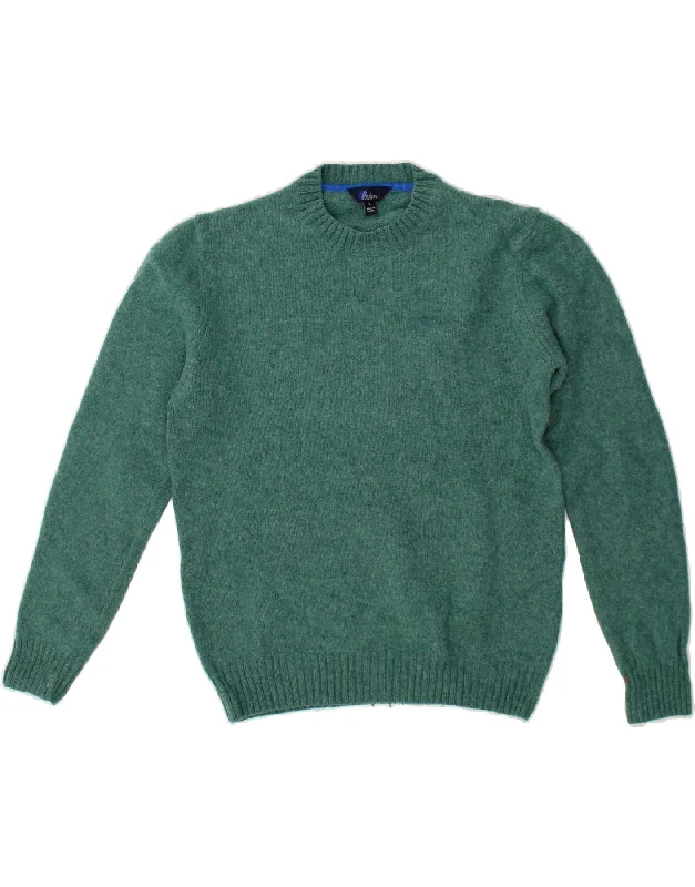 BODEN Womens Crew Neck Jumper Sweater UK 16 Large Green Wool