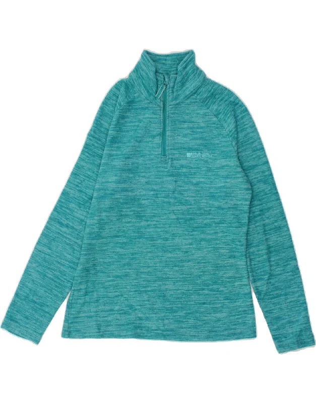 MOUNTAIN WAREHOUSE Womens Fleece Jumper UK 10 Small Turquoise Polyester