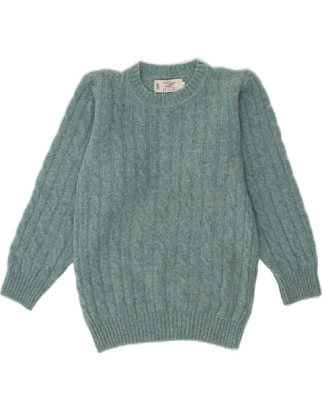 NOR EASTERLY Womens Crew Neck Jumper Sweater UK 12 Medium Green New Wool