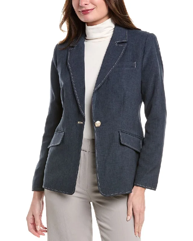 T Tahari Denim Blazer