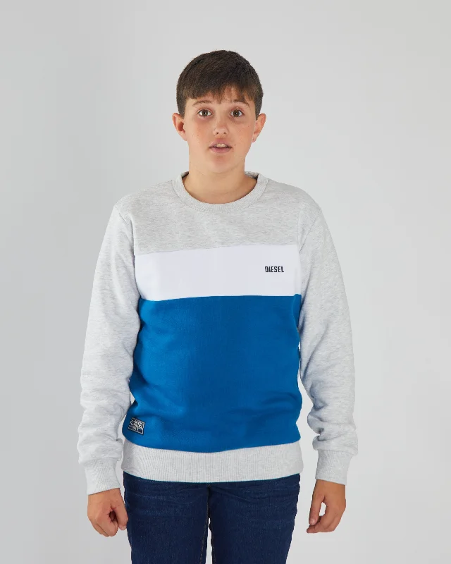 Mack Sweater Grey / Petrol