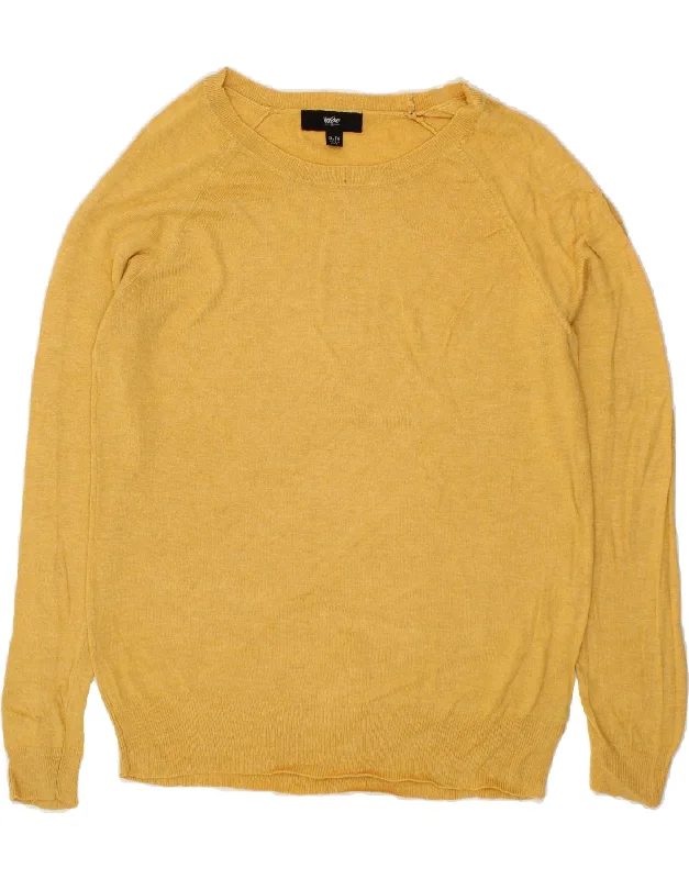 MOSSIMO Womens Boat Neck Jumper Sweater UK 18 XL Yellow